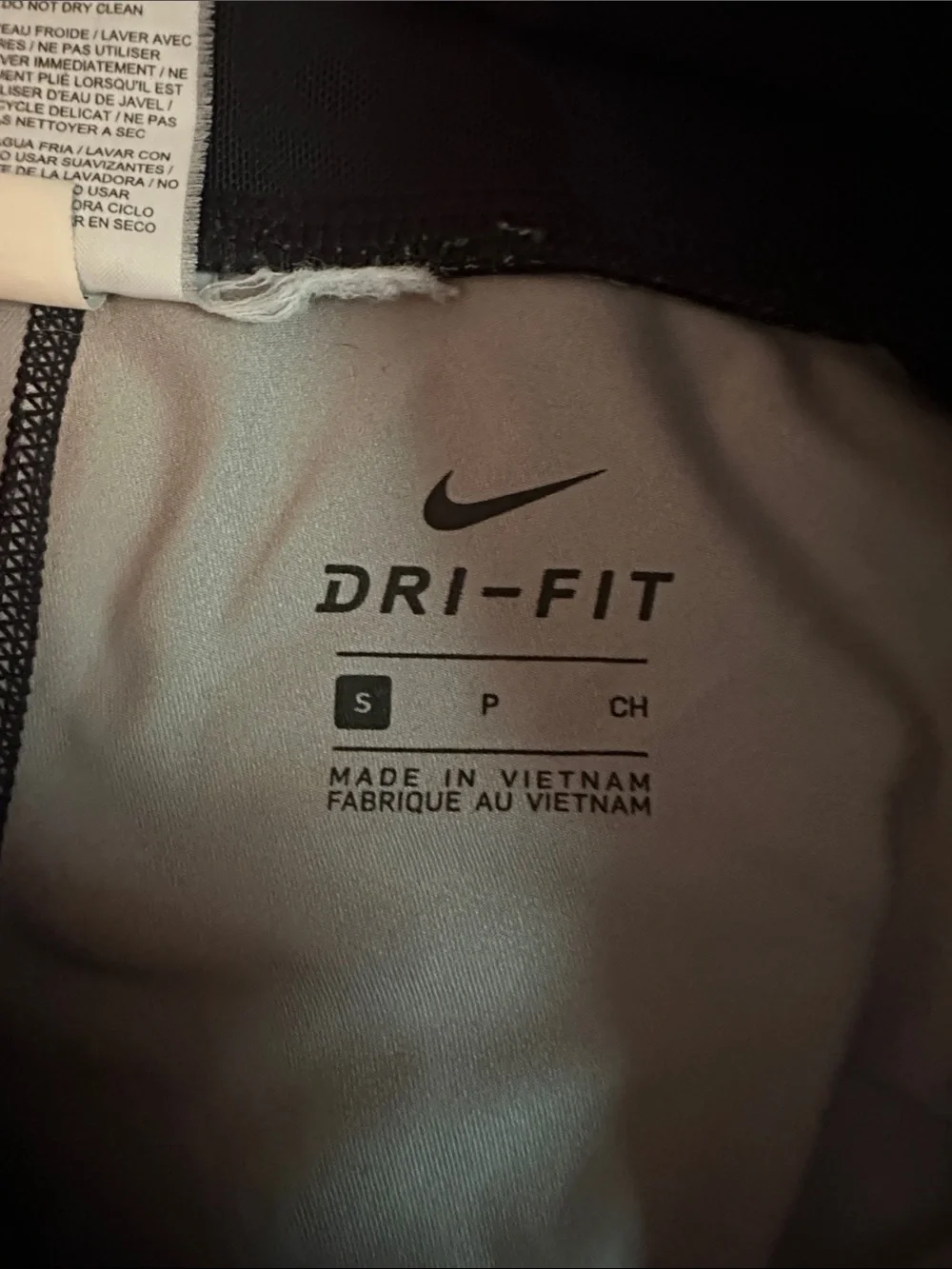 Nike Black & White Swirl Print Girls' Athletic Leggings